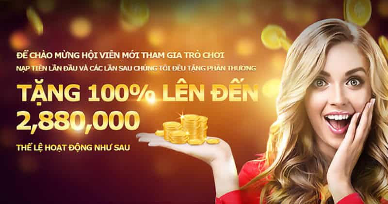 Ưu đãi đặc biệt: Tặng 100% lên tới 2.880.000 đồng tại Awin77